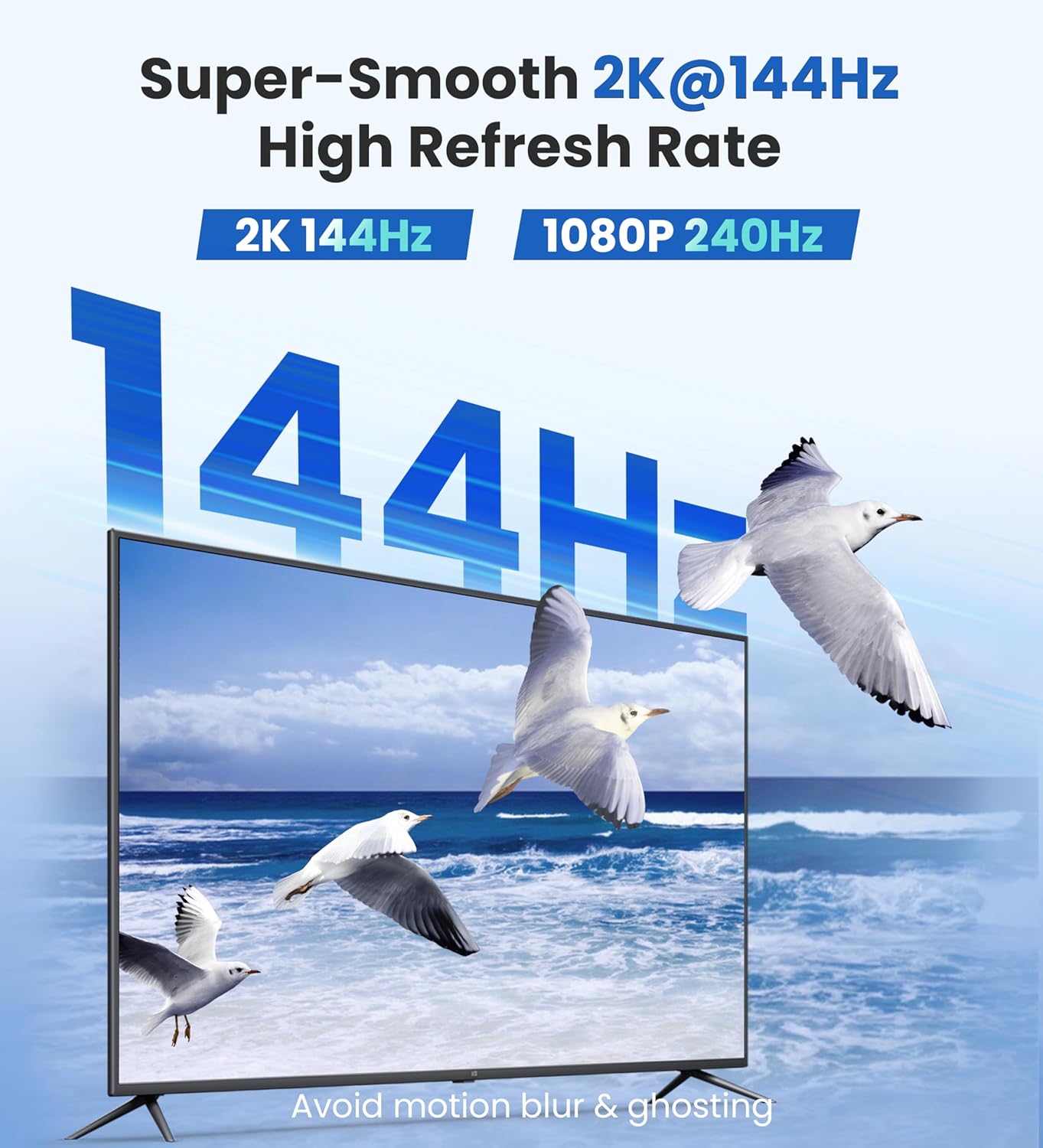 Warrky 4K 60Hz USB C to HDMI Cable 3.3ft [Anti-Interference Gold-Plated Plugs] Aluminum Type-C to HDMI 2.0 Cord, Thunderbolt 3/4/5 Compatible for iPhone 15/16 Series, MacBook, iMac, iPad Pro, Galaxy